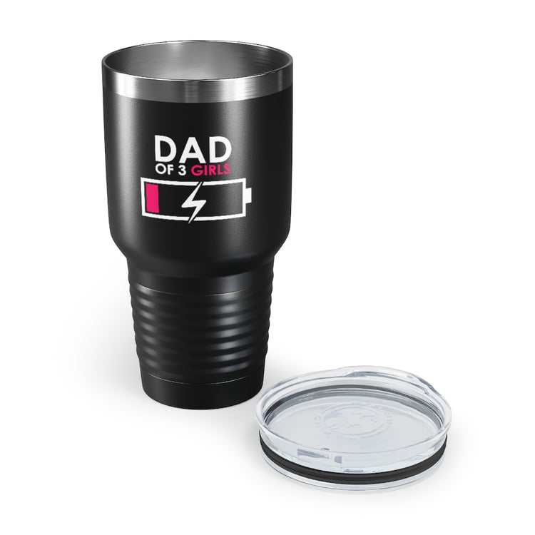 30oz Tumbler Stainless Steel  Colors Humorous Funny Dad Tired Sarcastic Mockery Saying Daughters  Novelty Dad Parent