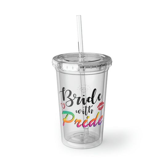 16oz Plastic Cup Humorous LGBTQ Bridal Appreciation Statements Graphic Puns  Hilarious Supportive Bridesmaid