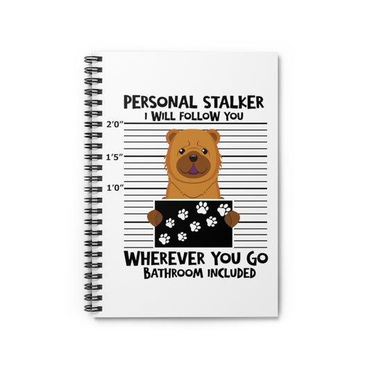 Spiral Notebook  Hilarious Paw Pet Dog Enthusiast Fur Parent Puppies Lover Novelty Admire Pets