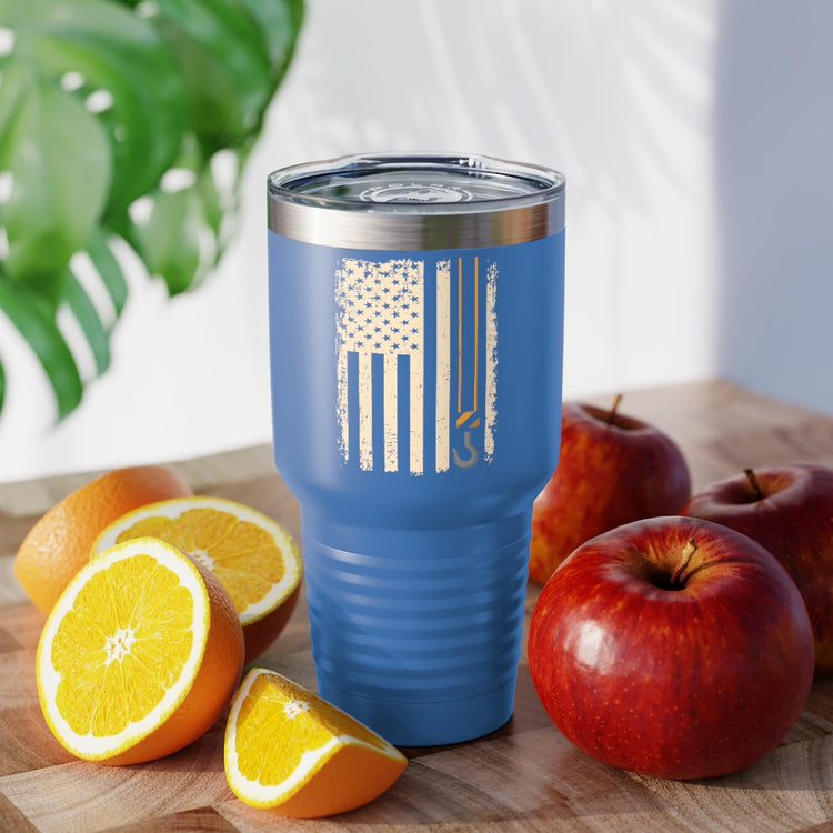 30oz Tumbler Stainless Steel Colors Hilarious Cranes Controller Lover Construction Patriotic Enthusiast Humorous