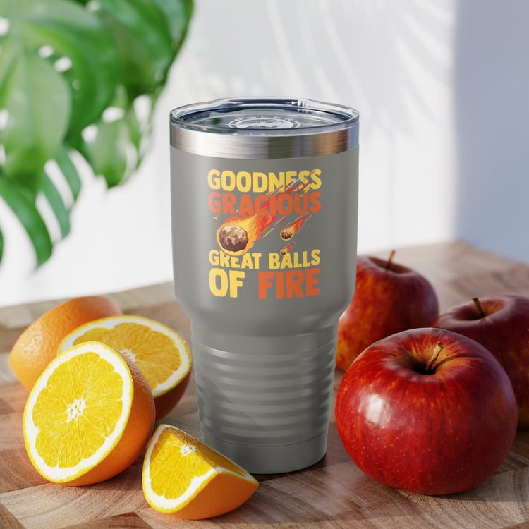 30oz Tumbler Stainless Steel Colors Hilarious Meteors Illustration Stargazers Statements Puns Humorous Stargazing