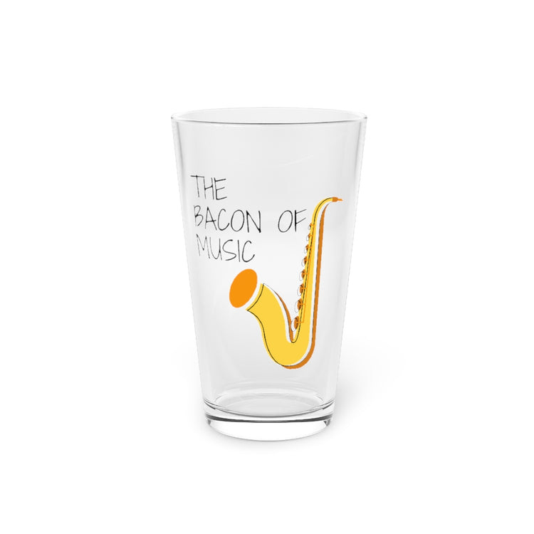 Beer Glass Pint 16oz  Novelty Musical Instrument Clarinet Musician Hilarious Saxophonists Maestro Men