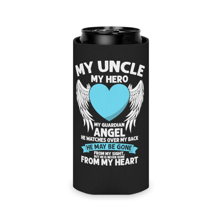 Beer Can Cooler Sleeve Vintage Uncles Bereavement Positivity Saying Uncle Memorial Retro Memorials