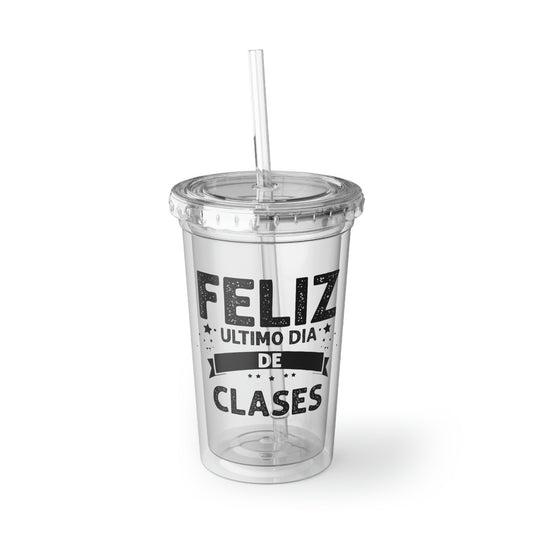 16oz Plastic Cup Funny Spanish Teachers Sarcastic Sayings Classes Women Men Humorous Hispanic Professors Student Pun