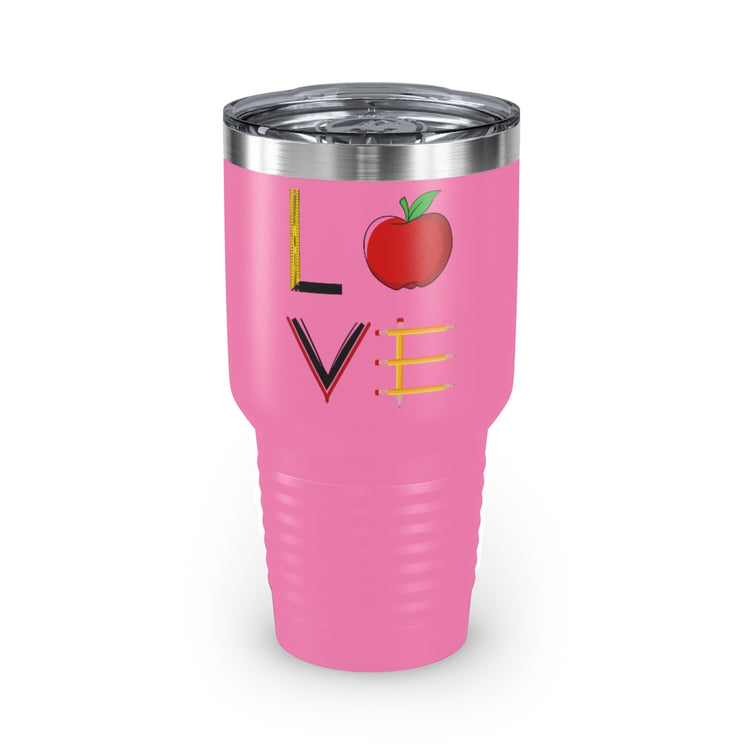 30oz Tumbler Stainless Steel Colors  Funny Teachers Appreciation Love Illustration Books Teacher  Novelty Supportive