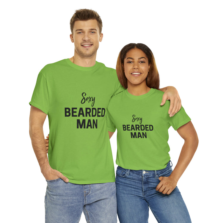 Shirt Funny Taken By The Sexy Bearded Mr And Mrs Wedding Couple Matching Marriage Humor T-Shirt Unisex Heavy Cotton Tee