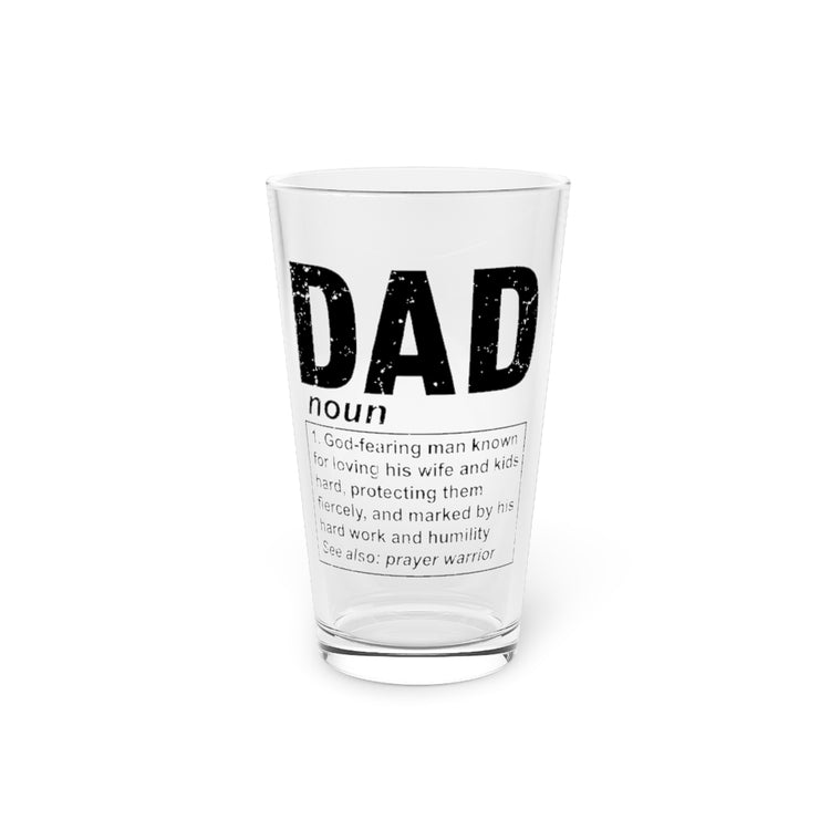 Beer Glass Pint 16oz  Novelty Christianism Christianity Religious Daddy Parent Humorous Devotee