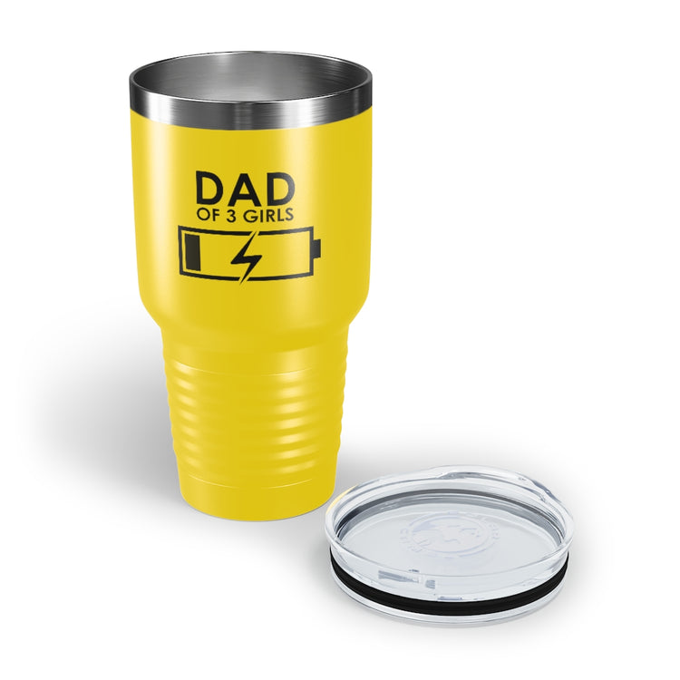 30oz Tumbler Stainless Steel  Colors Humorous Funny Dad Tired Sarcastic Mockery Saying Daughters  Novelty Dad Parent