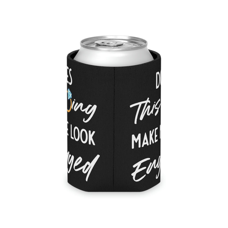 Beer Can Cooler Sleeve Humorous Delighted Fiancee Sarcastic Puns Hilarious Bragging Bride Mockeries Wedding