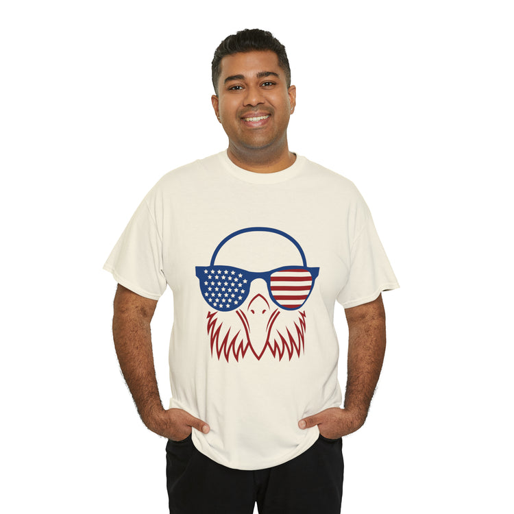 Shirt Funny Cute Patriotic Eagle American Flag 4th Of July Freedom National  Pride T-Shirt Gift Unisex Heavy Cotton Tee