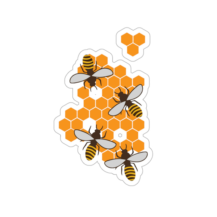 Sticker Decal Beehive Bees Beekeeper Environmentalist Yellow Bee Hive Lover Graphic
