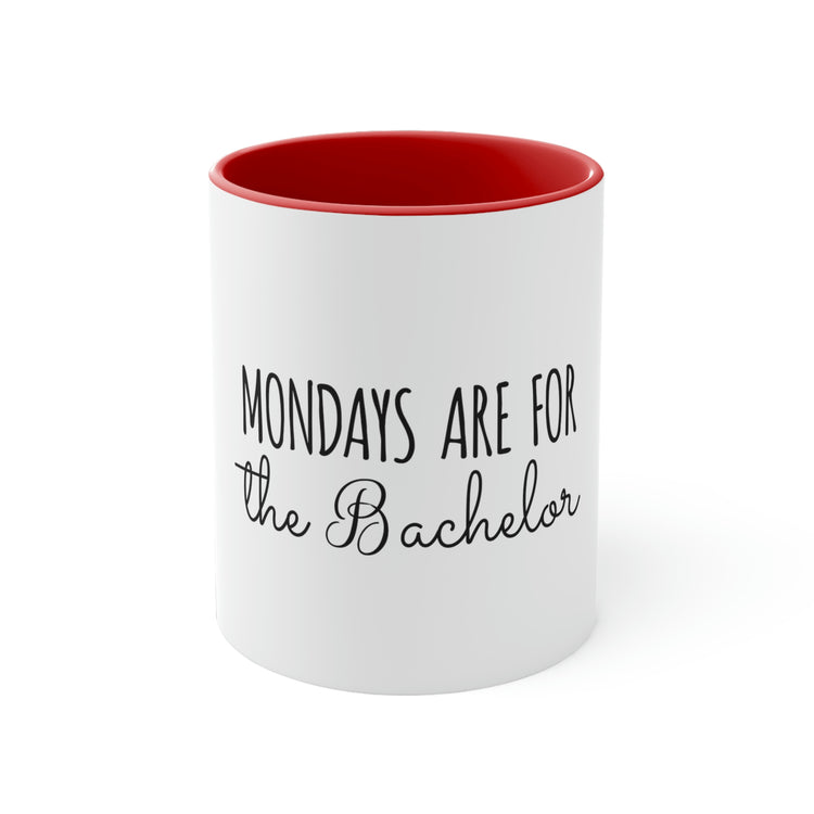 11oz Accent Coffee Mug Colors Funny Bachelors Mondays Engagements Wedding Fiance Groom Hilarious Groomsmen