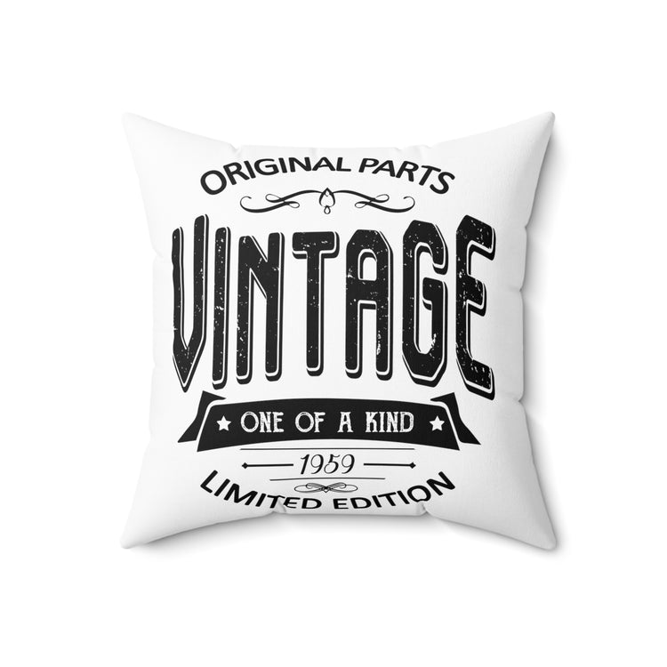 Original Parts Vintage One Of A Kind 1959 Spun Polyester Square Pillow