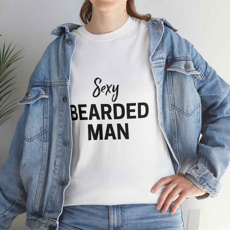 Shirt Funny Taken By The Sexy Bearded Mr And Mrs Wedding Couple Matching Marriage Humor T-Shirt Unisex Heavy Cotton Tee