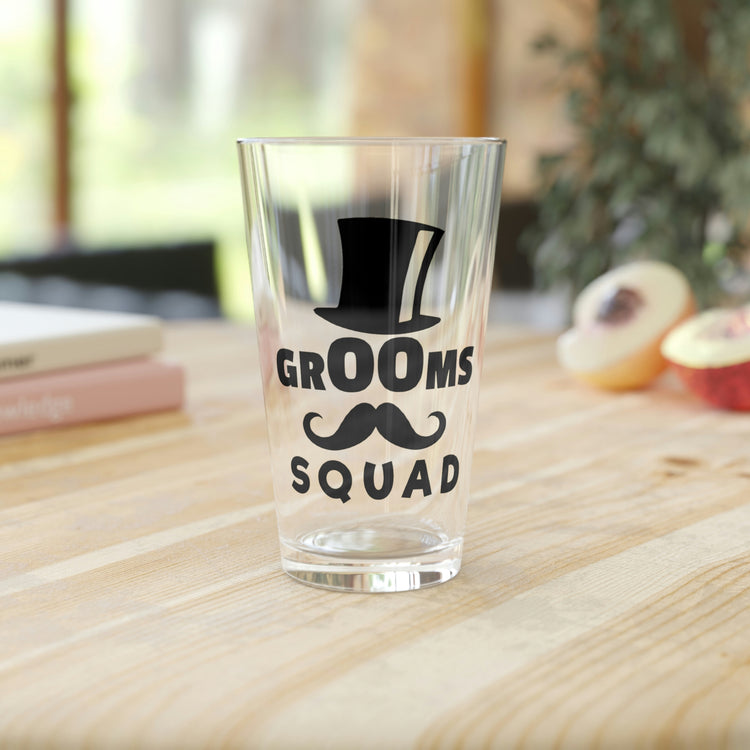 Beer Glass Pint 16oz Humorous Groom Father Bachelors Dad Wedding Dads Hilarious Grooms Bridal  Engagement Fiance