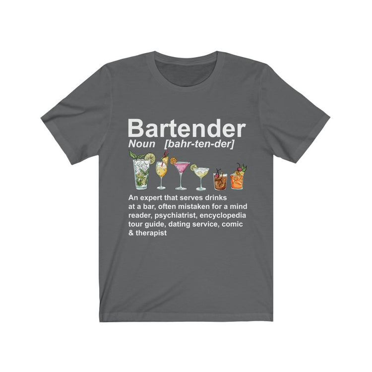 Humorous Tequila Shot Bartender Beverage Drinking Party Hilarious Alcohol