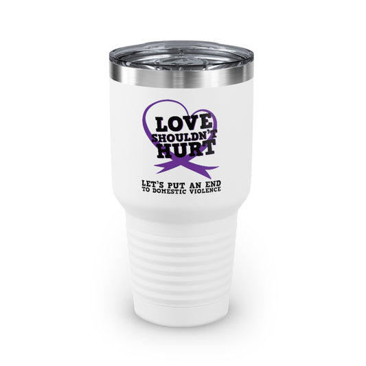 30oz Tumbler Stainless Steel Colors Ending Domestic Violence Inspirational Quote