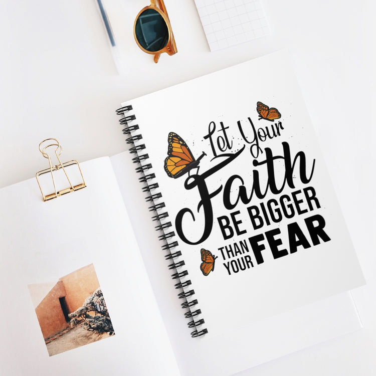 Spiral Notebook   Humorous Your Faithfulness Big Than Fear Beliefs Trustworthy Novelty Positivity