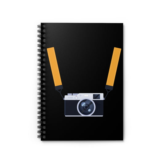 Photographers Hanging Camera Gags Graphic Humorous Photography Enthusiasts Men Women T Shirt Spiral Notebook - Ruled Line