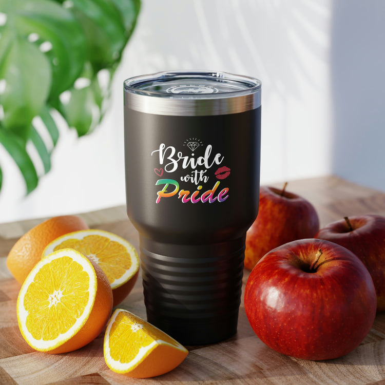 30oz Tumbler Stainless Steel Colors Humorous LGBTQ Bridal Appreciation Graphic Puns Hilarious Supportive Bridesmaid