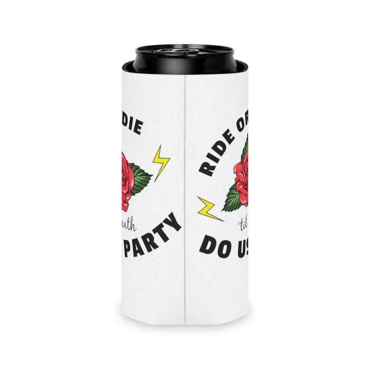 Beer Can Cooler Sleeve  Funny Bridal Bachelorettes Festivities Illustration Sayings Hilarious