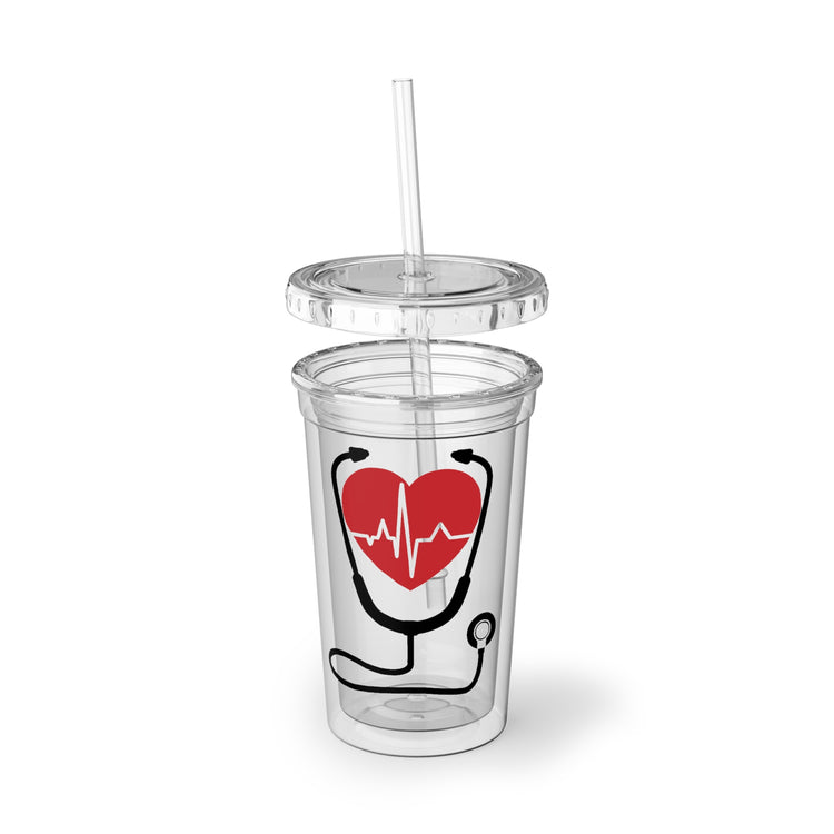 16oz Plastic Cup Novelty Doctor Nursing Practitioner Gift Cool Funny Too Busy Saving Lives To Play