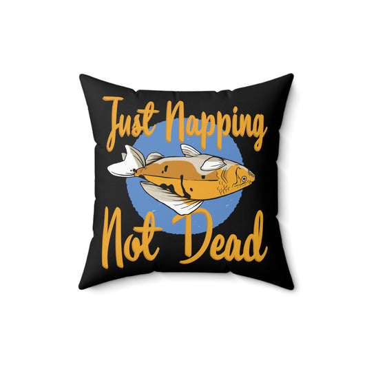 Novelty Just Napping Not Dead Fishes Graphic Hilarious Benthic Beings Graphic Men Women T Shirt Spun Polyester Square Pillow