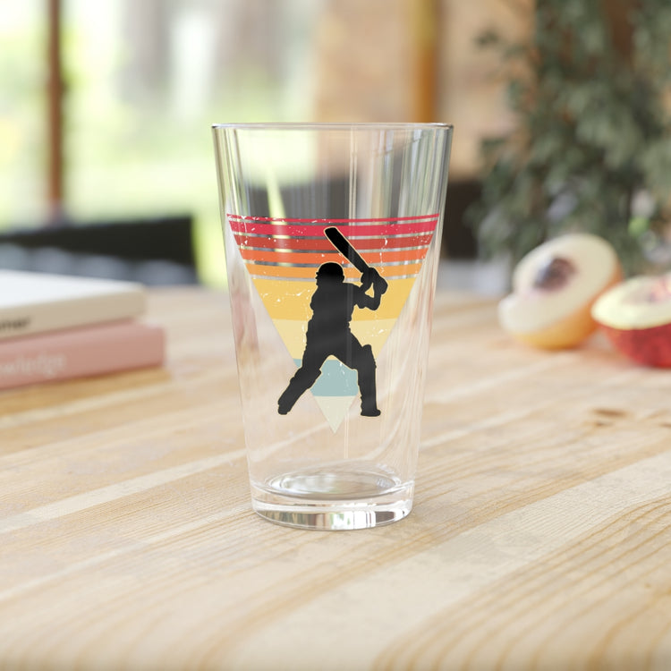 Beer Glass Pint 16oz  Humorous Gameday Athlete Player Surrey Pitch Enthusiast Fun Hilarious Catcher