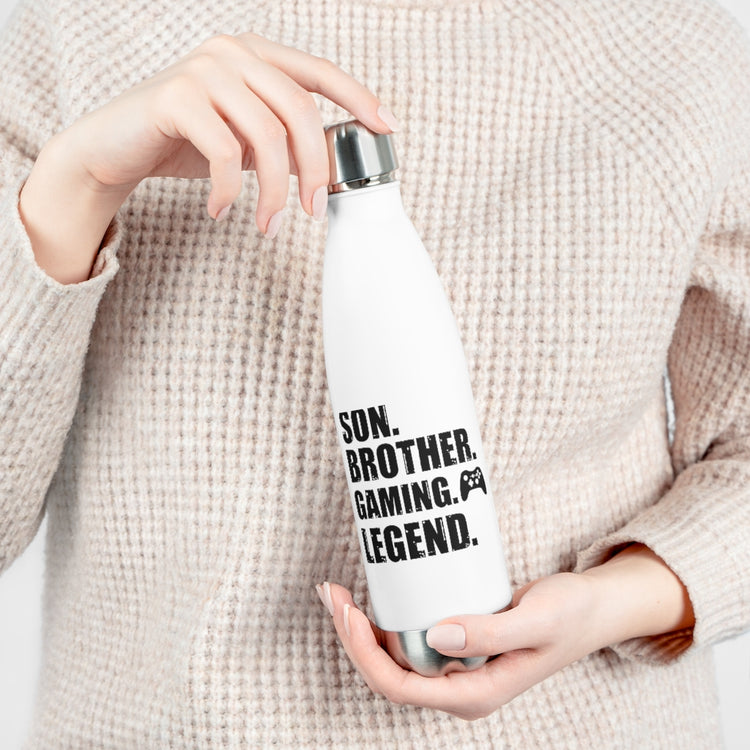20oz Insulated Bottle Novelty Brother Gaming Competing Computer Role Playing Games Hilarious