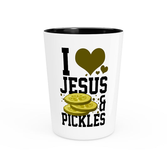 Shot Glass Party Ceramic Tequila  Inspirational Pickle Catholic Prayer Love Christians Pickles Motivating