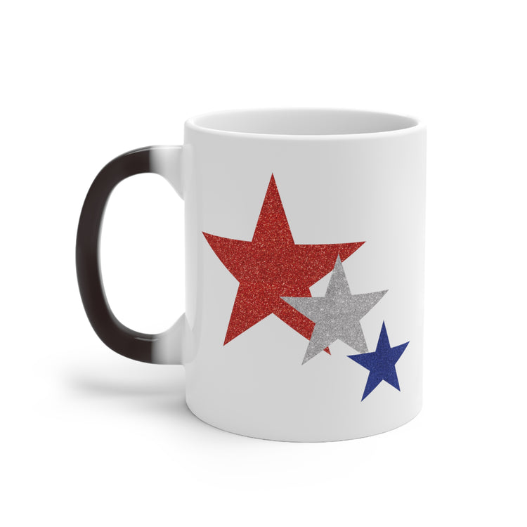 Three Stars Fourth Of July Color Changing Mug