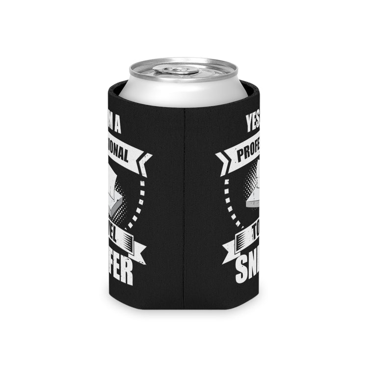 Beer Can Cooler Sleeve  Funny I'm a Professional Towel Sniffer Snif Test Enthusiasts Humorous Scent Expert Smell Occupation Quotes