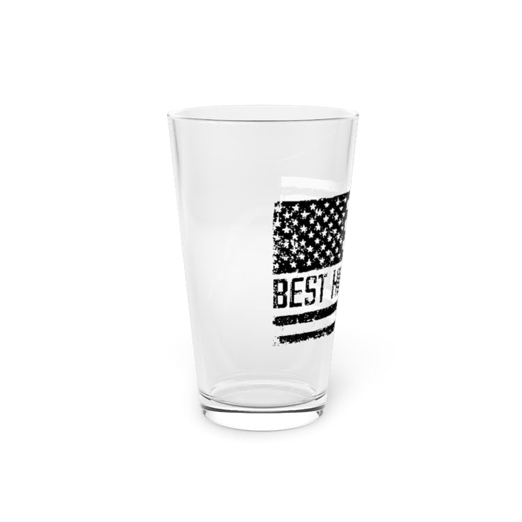 Beer Glass Pint 16oz  Hilarious Supportive Husband Boyfriend Marriage Patriotic Humorous Couple