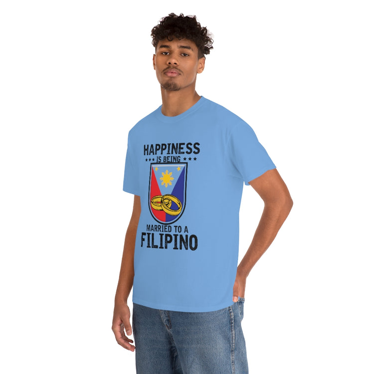 Humorous Happiness Is Married To Filipino Asian Wife Husband Novelty Marriage