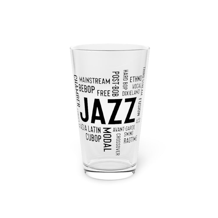 Beer Glass Pint 16oz  Novelty Music Mainstreams Ragtime Song Tone Chords Modal Hilarious Dexieland