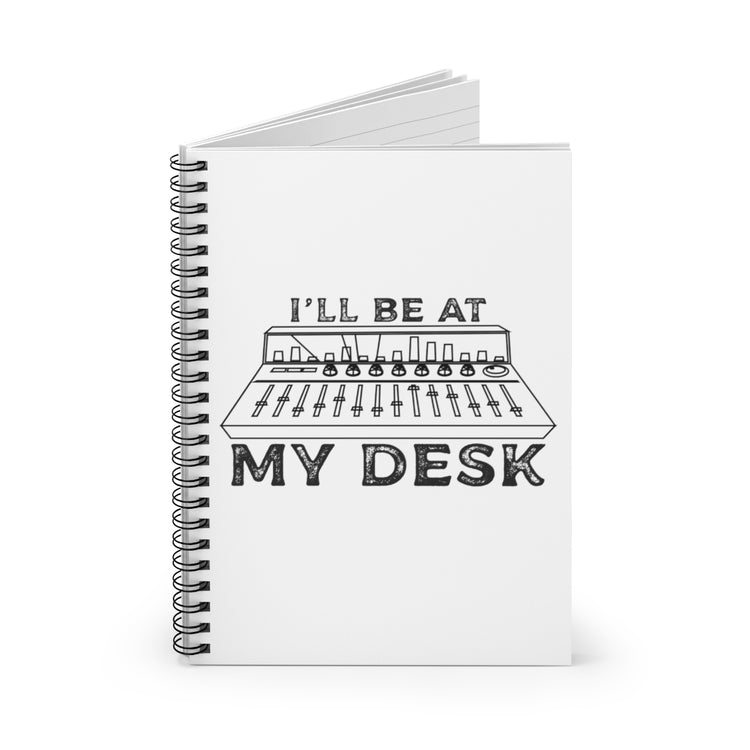 Spiral Notebook Music Recorder Recording Atelier Tech Hilarious Office Workroom Lover Men Women