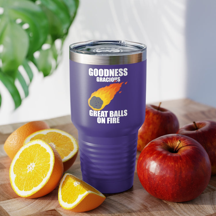 30oz Tumbler Stainless Steel Colors Hilarious Meteors Illustration Stargazers Statements Puns Humorous Stargazing