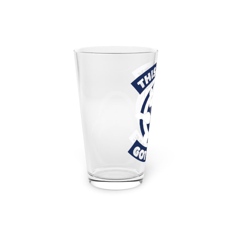 Beer Glass Pint 16oz  Humorous This Lefty Has Game Confident Pun