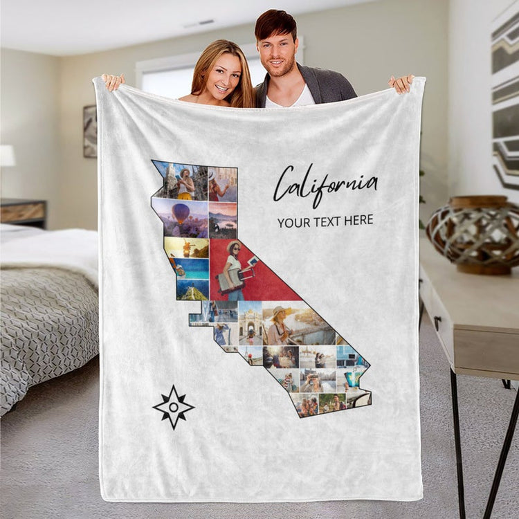 Custom California Picture Blanket