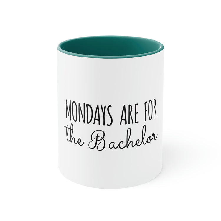 11oz Accent Coffee Mug Colors Funny Bachelors Mondays Engagements Wedding Fiance Groom Hilarious Groomsmen