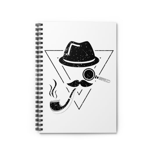 Spiral Notebook  Funny Investigating Reporters Inspectors Men Women Humorous Investigators Illustration Gag