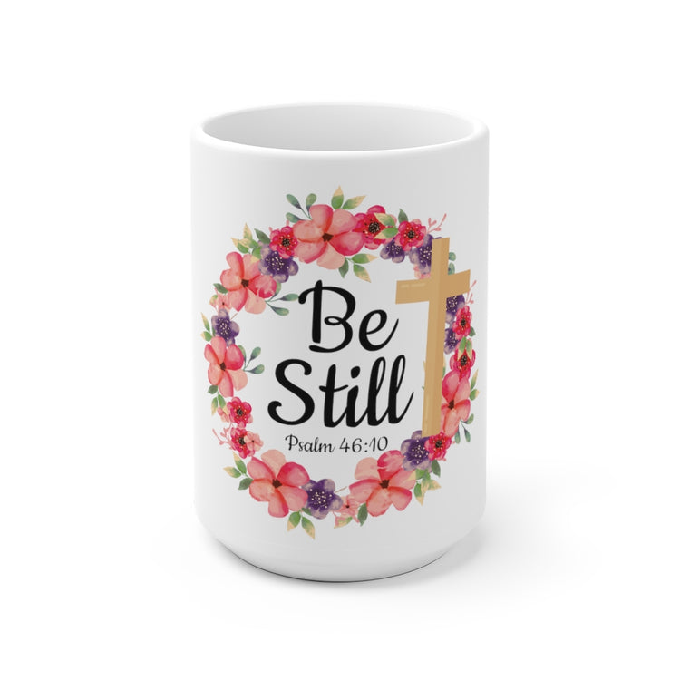 White Ceramic Mug  Inspirational Comforting Christianity Verses Statements Uplifting Relieving