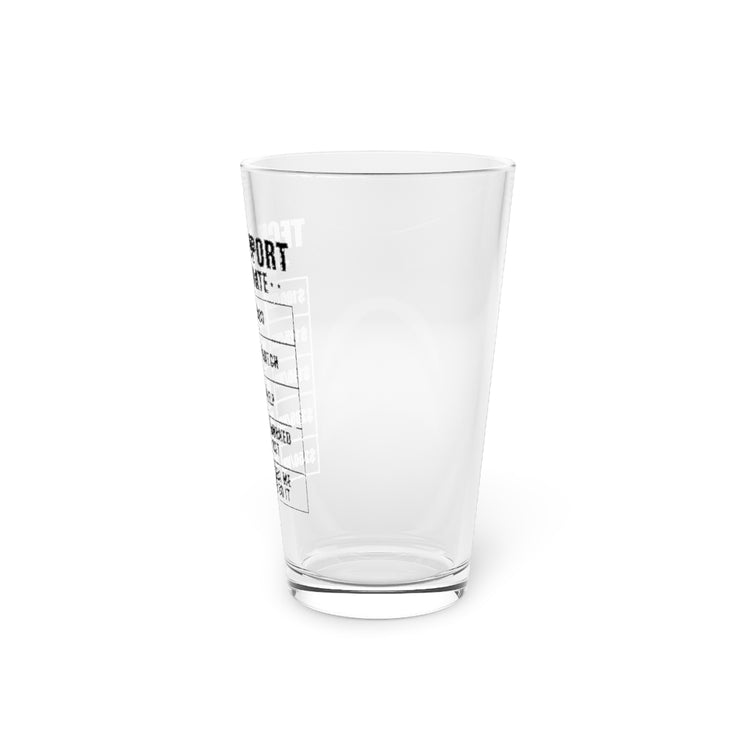 Beer Glass Pint 16oz  Humorous Techies Supports Mockery Fees Introverts Graphic Hilarious Computer