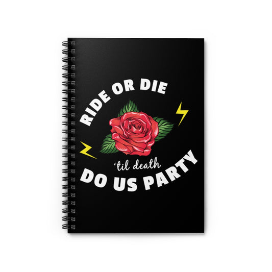 Spiral Notebook   Funny Bridal Bachelorettes Festivities Illustration Sayings Hilarious