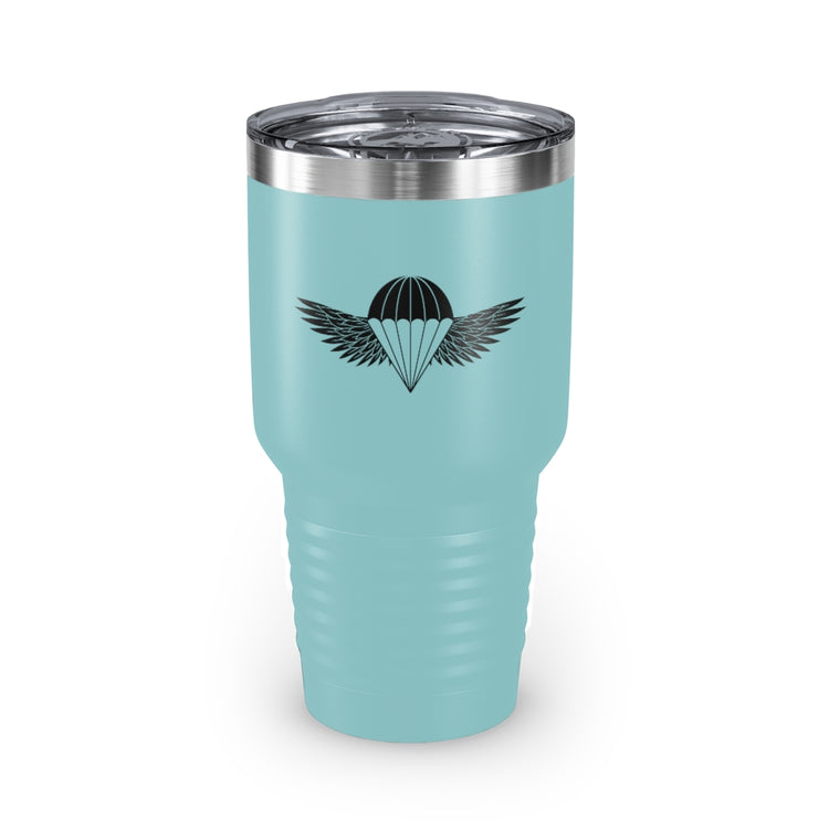 30oz Tumbler Stainless Steel  Colors Inspirational Servicemen Aircrafts Deployment Illustration Uplifting Militaries