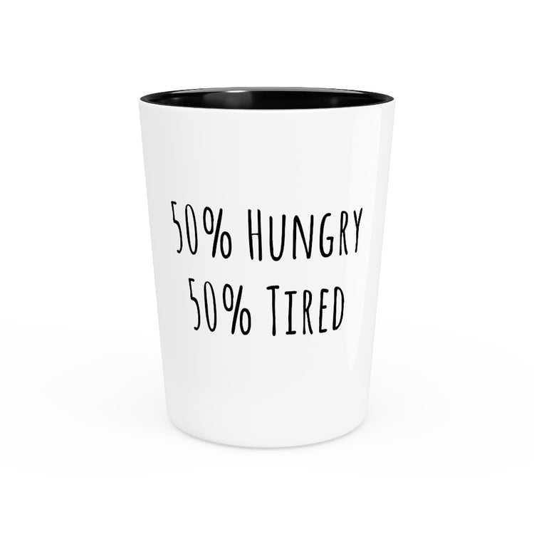 Shot Glass Party Ceramic Tequila  Hilarious Starving Awkward Introverts Funny Saying Tired Humorous Exhausted Introverted Statements Gags