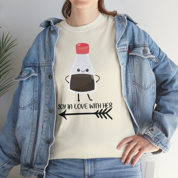 Shirt Funny Soy Lover Sarcastic Introvert Flirty Vegan Trendy Quirky Playful Hipster T-Shirt Unisex Heavy Cotton Tee