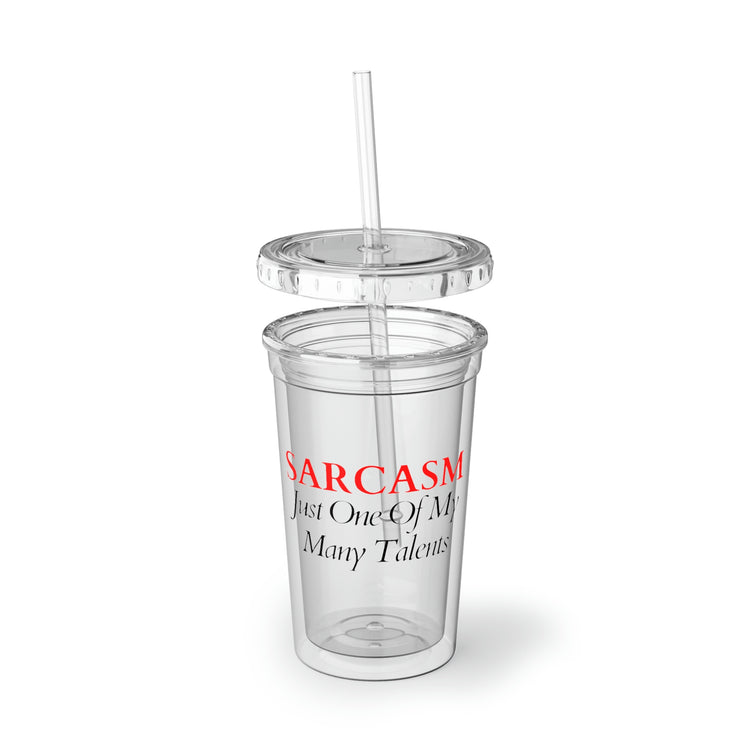 16oz Plastic Cup Funny Sayings Sarcasm One Of My Many Talents Men Novelty Office Fathers Mom Sarcastic Husband Wife