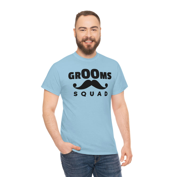 Funny Groom Squad Wedding Bachelors Mustache Wedding Hilarious Grooms Bridal Sayings Engagement Fiance