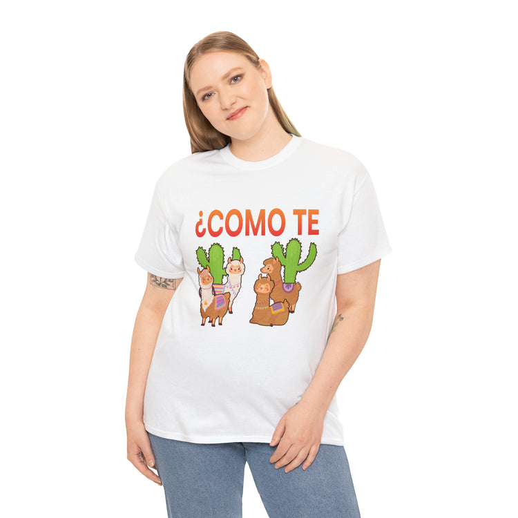 Shirt Funny Spanish Professor Llama Mexican Educators Cute Stuffed Unique appreciation T-Shirt Unisex Heavy Cotton Tee